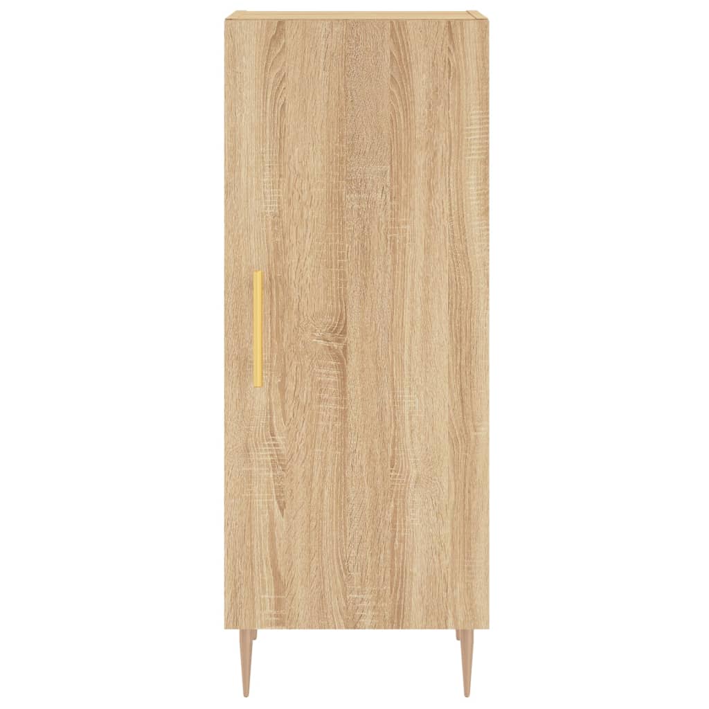 vidaXL Highboard sonoma eik 34,5x34x180 cm konstruert tre