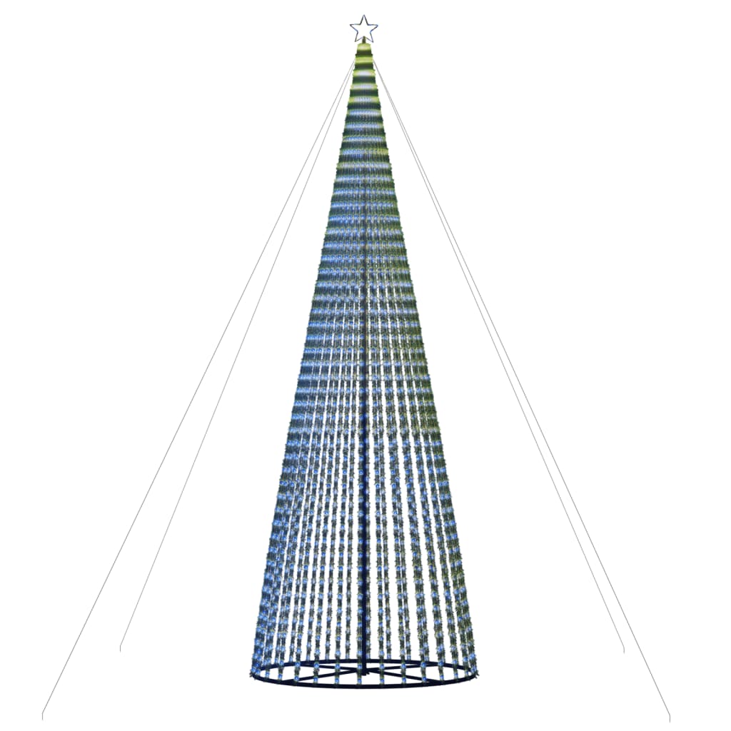 vidaXL Juletre lyskjegle 1544 LED blå 500 cm