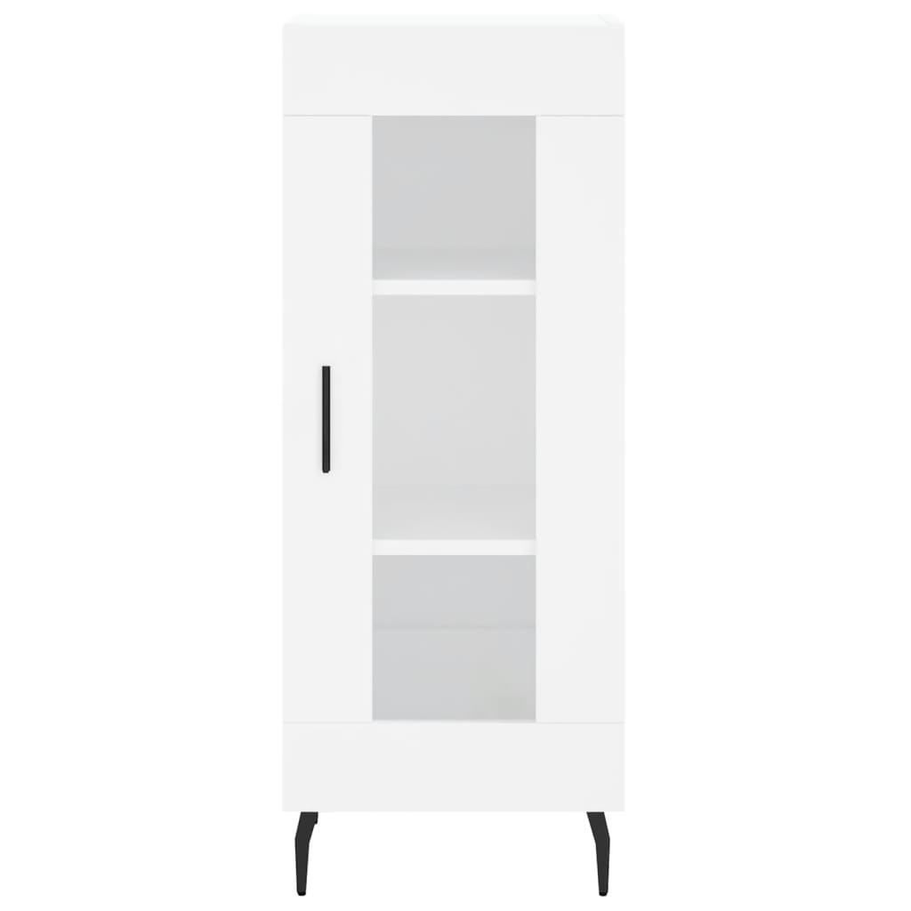 vidaXL Highboard hvit 34,5x34x180 cm konstruert tre