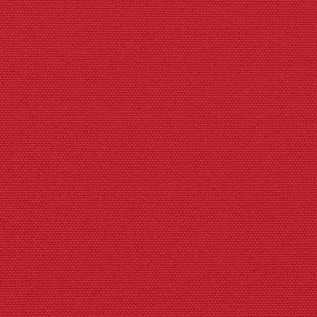 vidaXL Uttrekkbar sidemarkise rød 140x500 cm