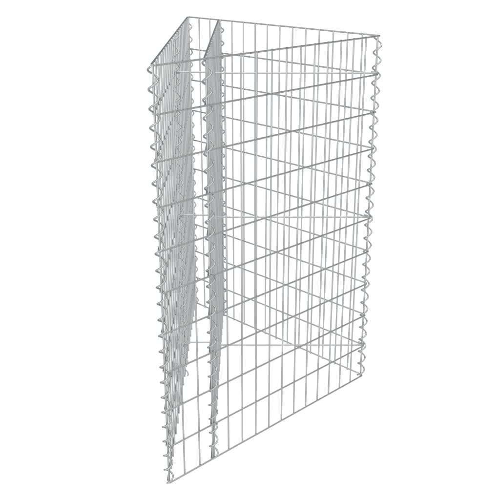 vidaXL Gabion høybed galvanisert stål 75x75x100 cm