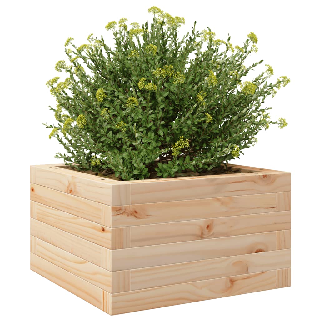 vidaXL Plantekasse 40x40x23 cm heltre furu