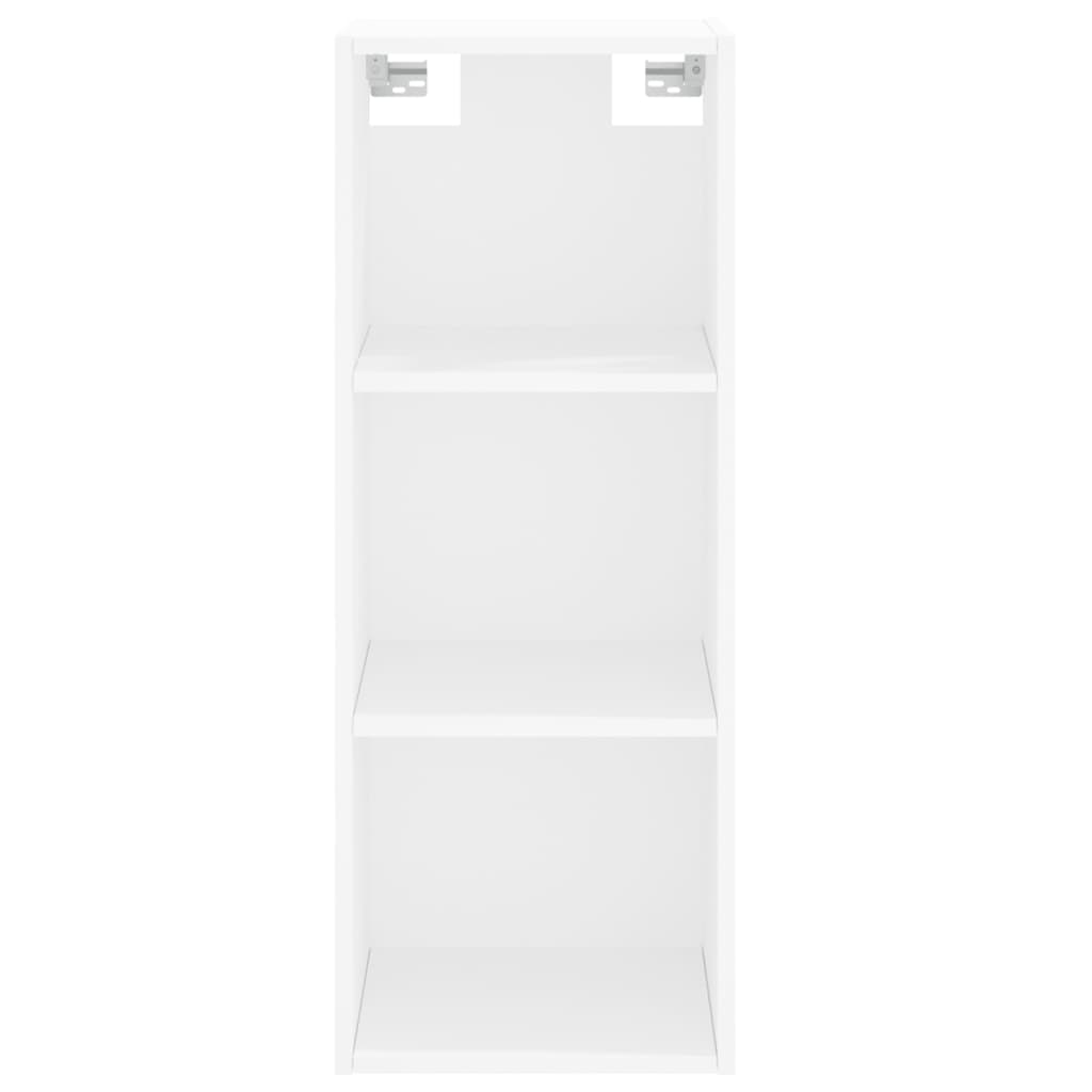 vidaXL Highboard hvit 34,5x34x180 cm konstruert tre