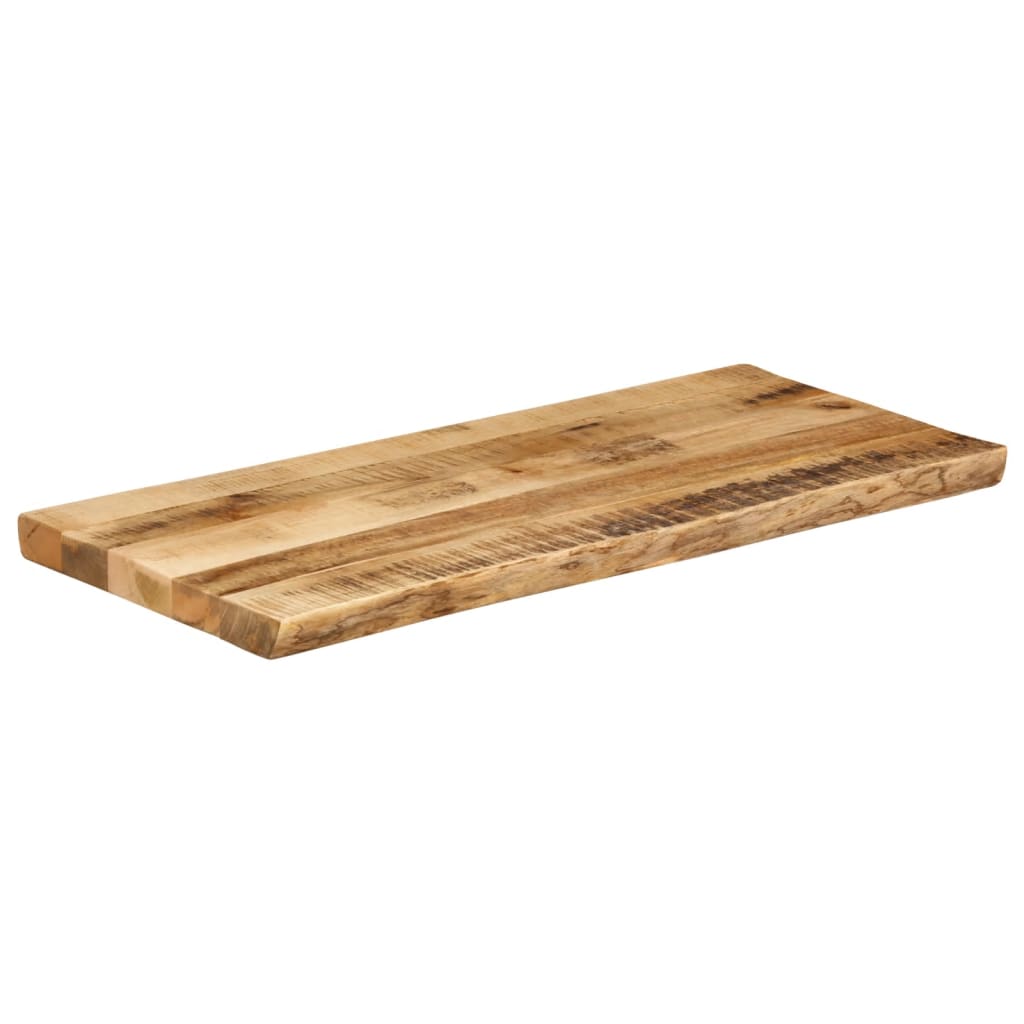 vidaXL Bordplate naturlig kant 90x40x2,5 cm grovt heltre mangotre