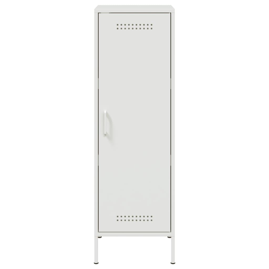 vidaXL Highboard hvit 36x39x113 cm stål