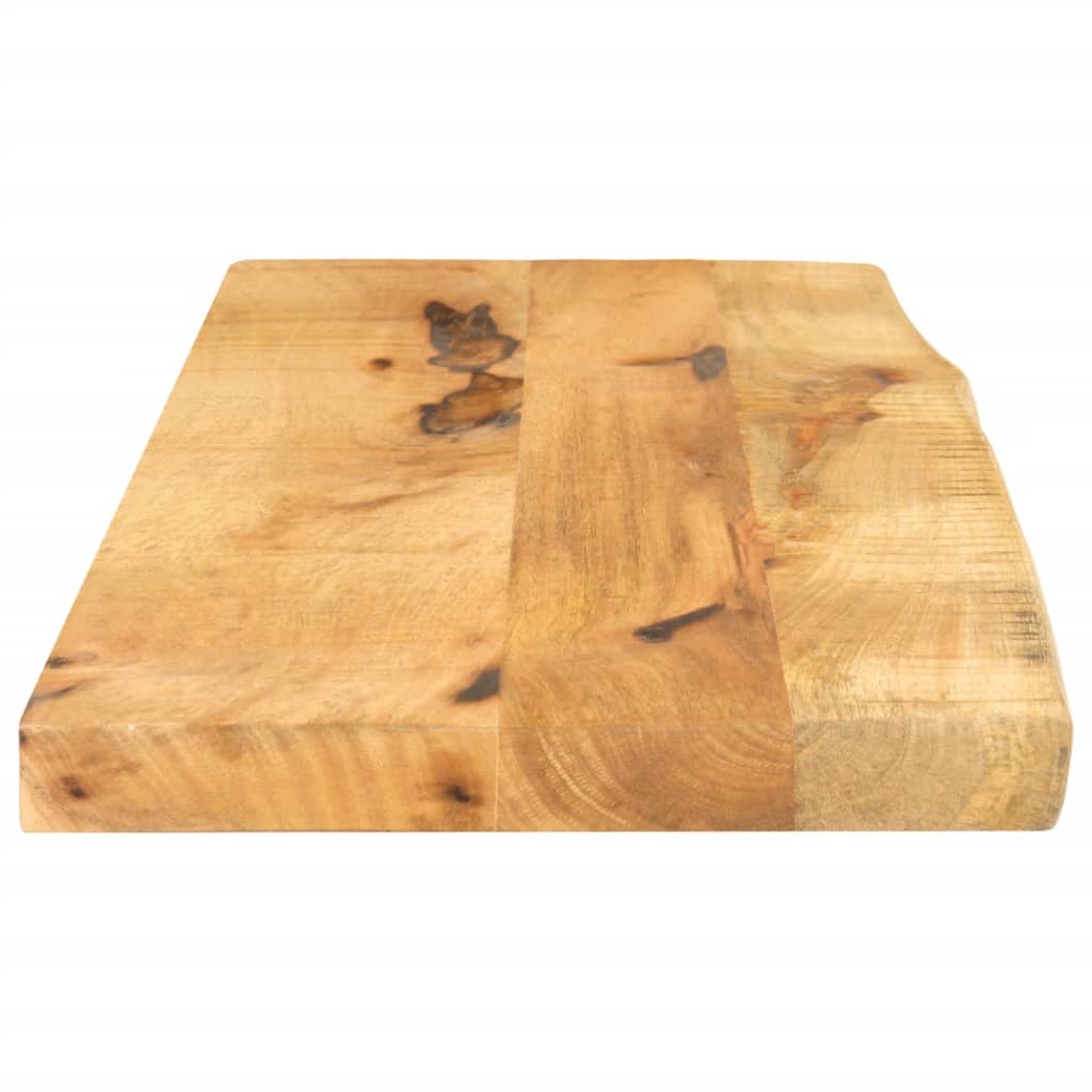 vidaXL Bordplate 80x40x2,5 cm naturlig kant grovt heltre mangotre