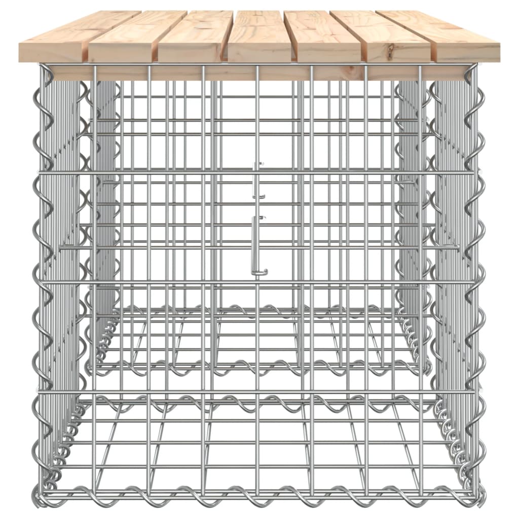 vidaXL Hagebenk gabiondesign 103x44x42 cm heltre furu