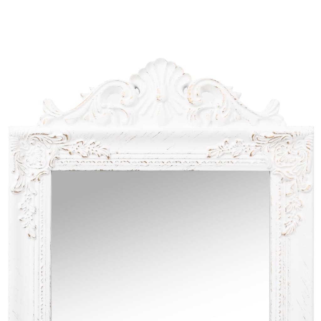 vidaXL Frittstående speil hvit 45x180 cm