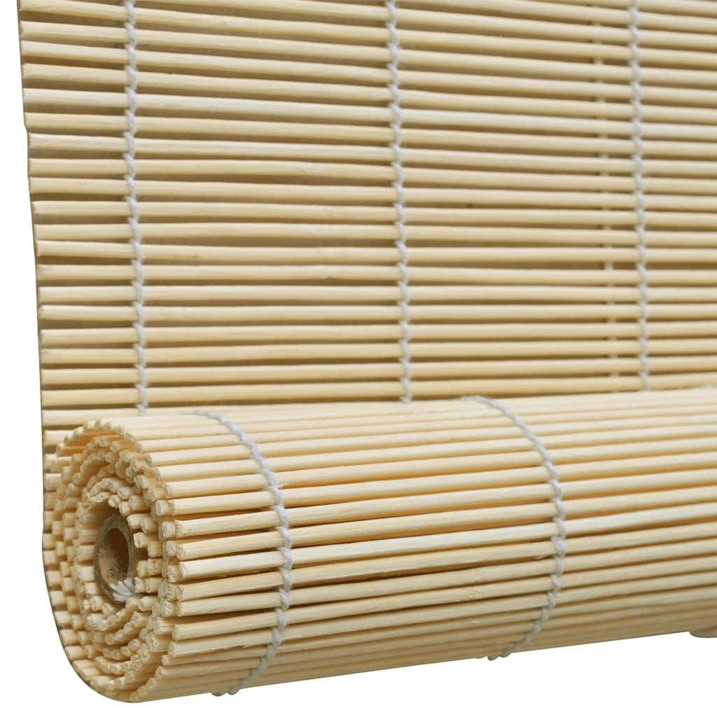 vidaXL Rullegardiner naturlig bambus 80 x 160 cm