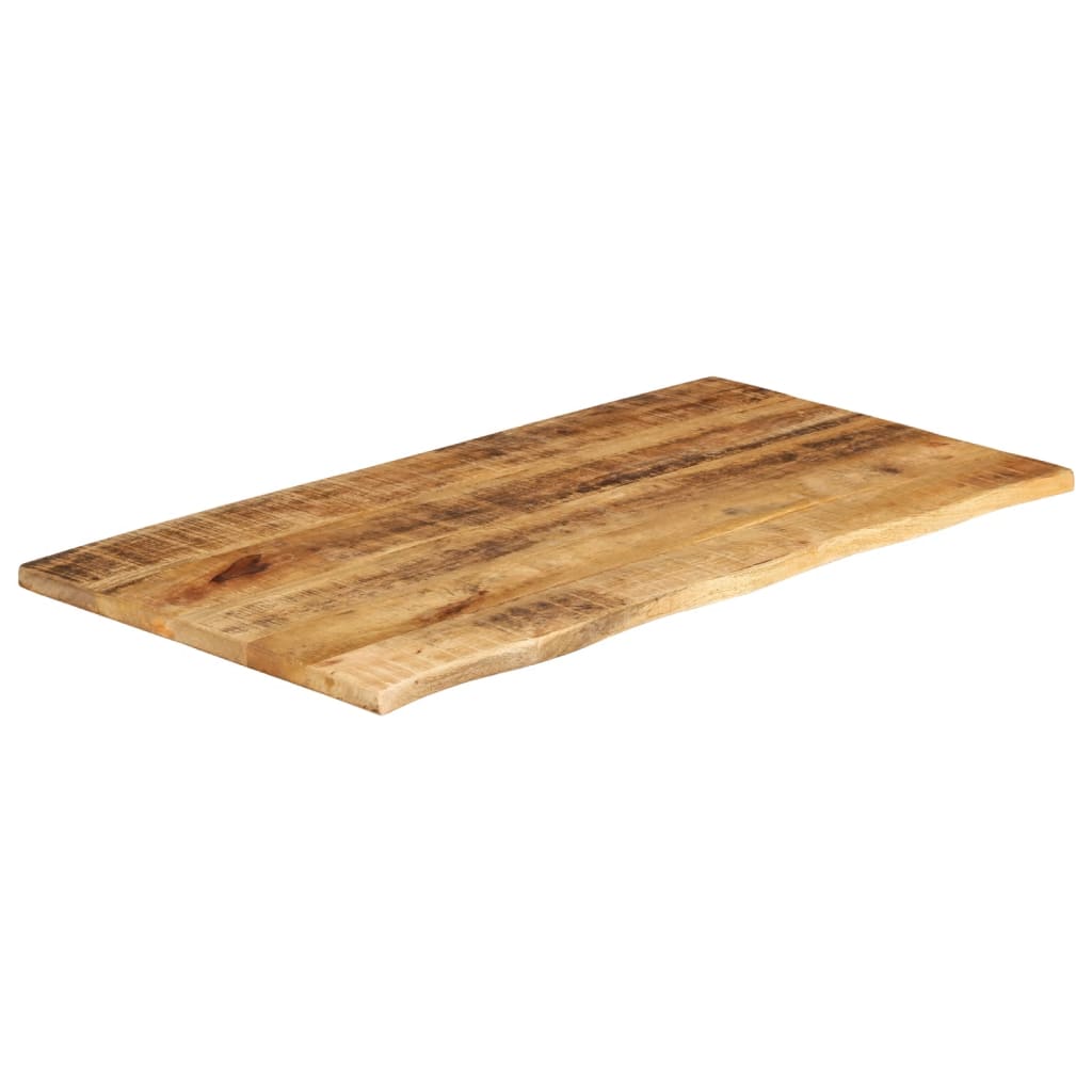 vidaXL Bordplate 100x60x2,5 cm naturlig kant grovt heltre mangotre