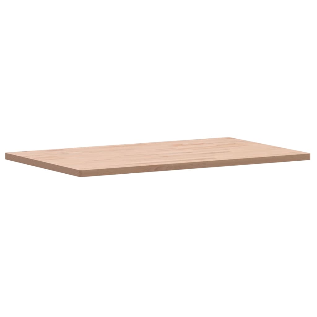 vidaXL Benkeplate til bad 100x60x2,5 cm heltre bøketre