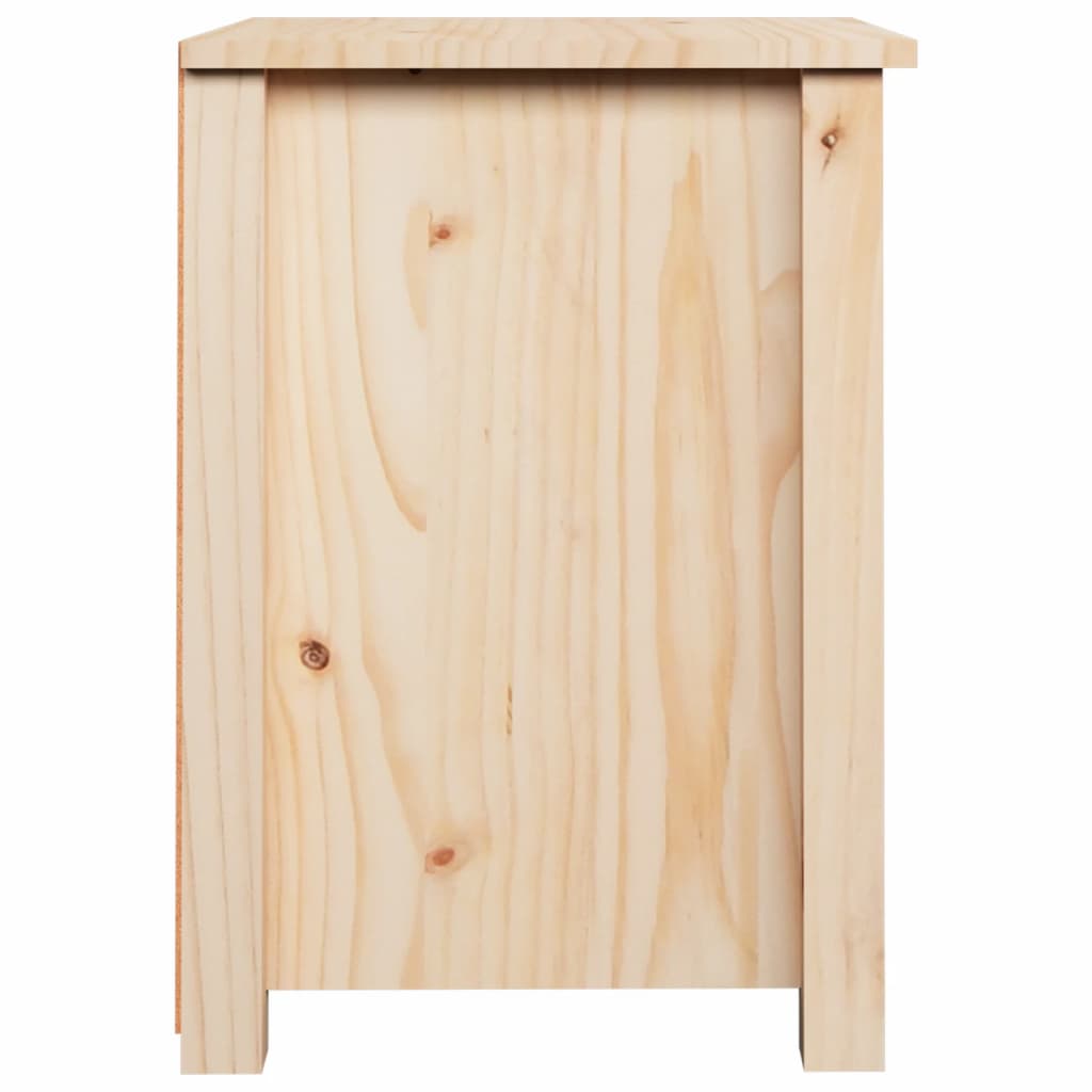 vidaXL Nattbord 2 stk 40x35x49 cm heltre furu