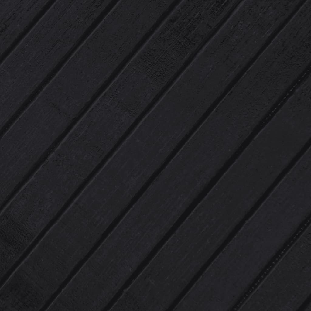 vidaXL Teppe rektangulært svart 70x1000 cm bambus
