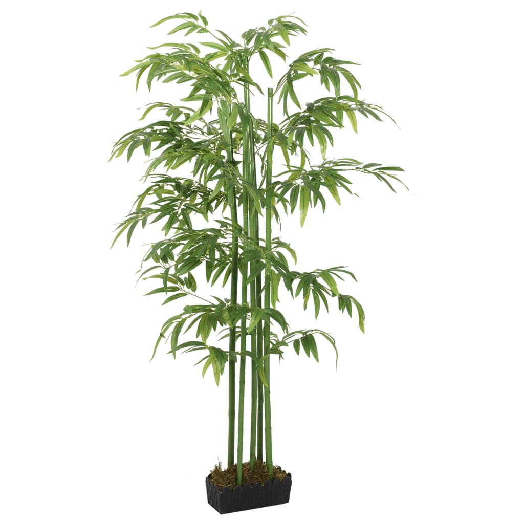 vidaXL Kunstig bambustre 576 blader 150 cm grønn