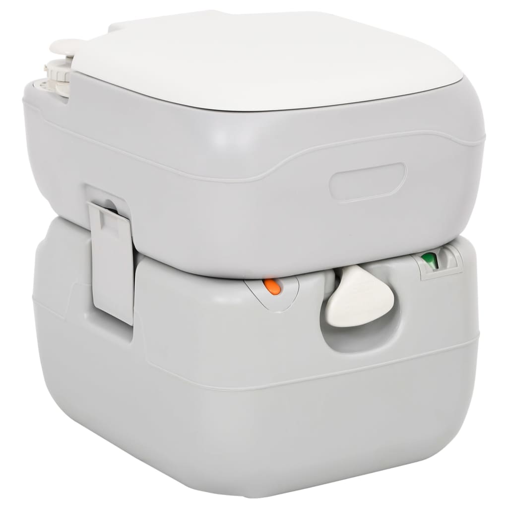 vidaXL Bærbart campingsett toalett og håndvask med vanntank