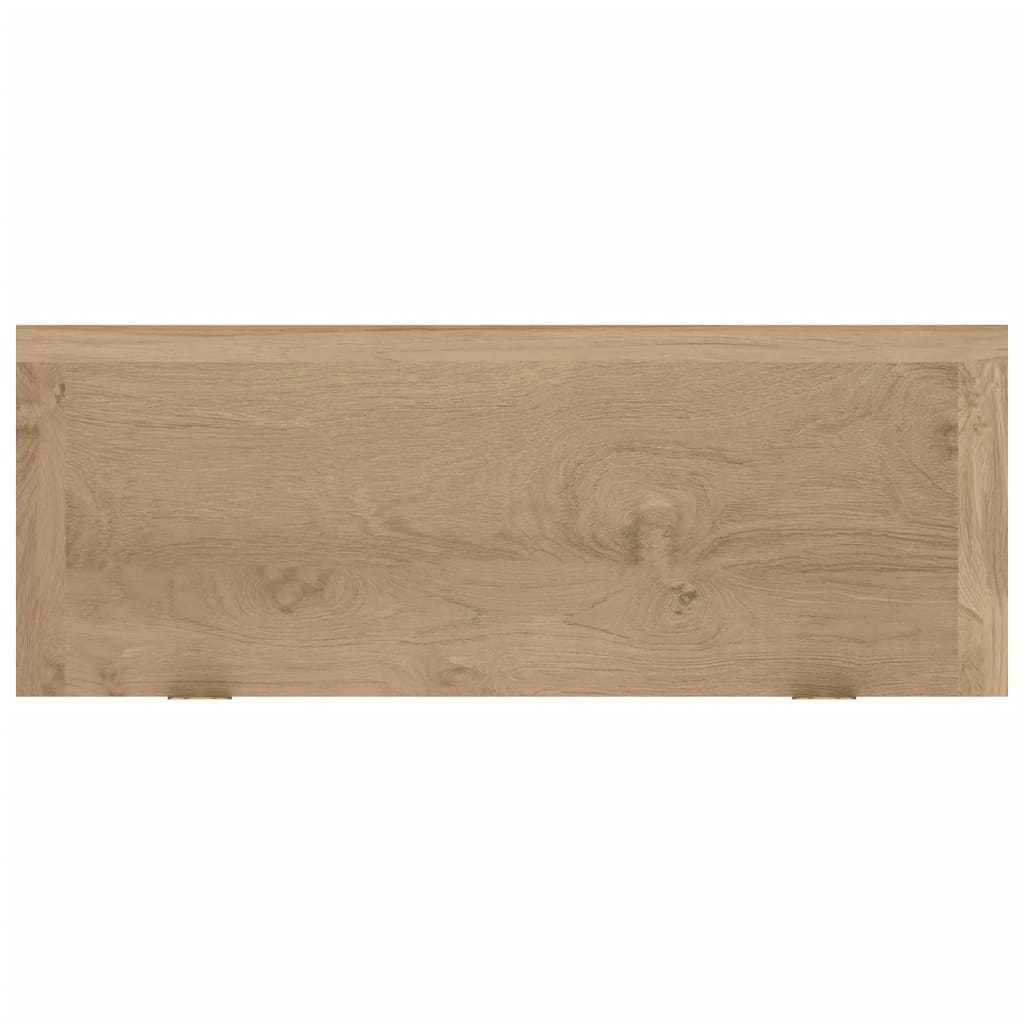 vidaXL Vegghyller 2 stk 40x15x4 cm heltre teak