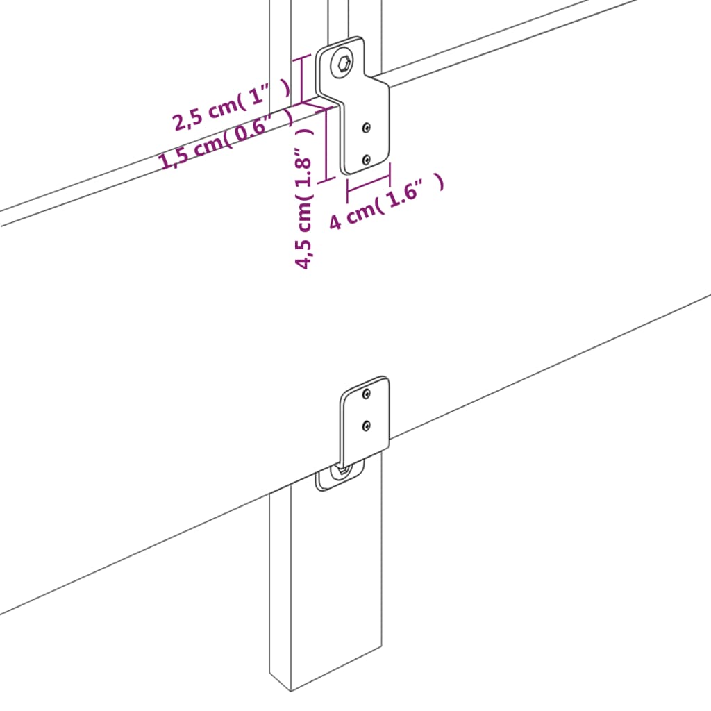 vidaXL Hodegavler 2 stk hvit 72x5x78/88 cm kunstlær