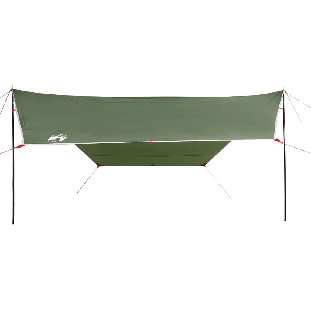 vidaXL Campingpresenning grønn 430x380x210 cm vanntett