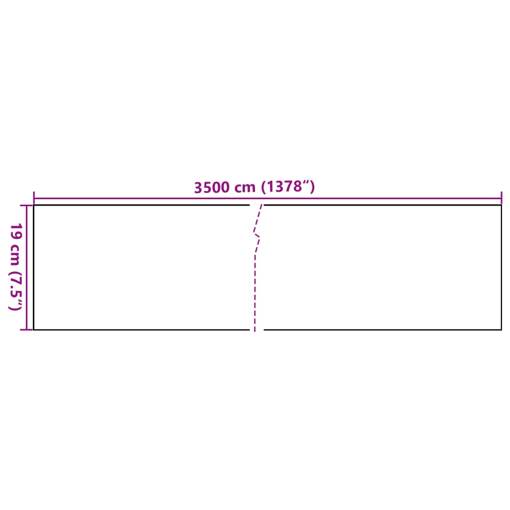 vidaXL Hageskjerm 4 stk PVC 35x0,19 m kremhvit