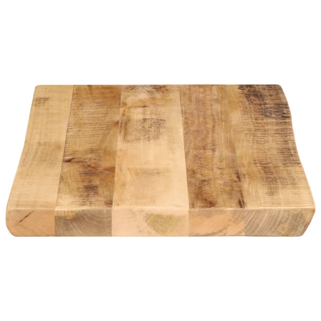 vidaXL Bordplate naturlig kant 60x40x3,8 cm grovt heltre mangotre