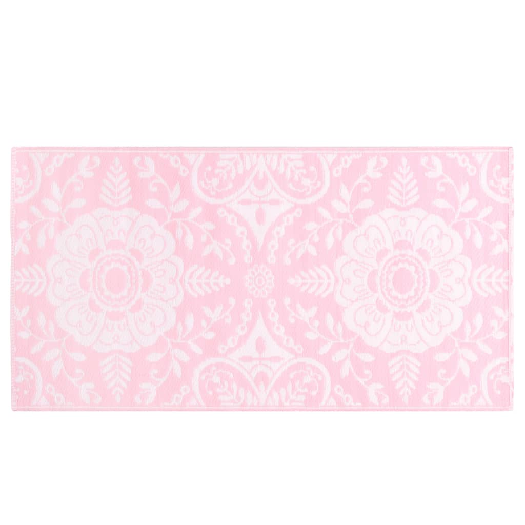 vidaXL Uteteppe rosa 80x150 cm PP