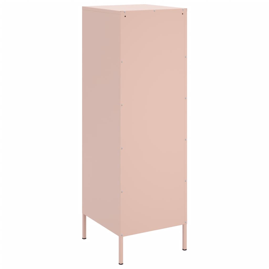 vidaXL Highboard rosa 36x39x113 cm stål