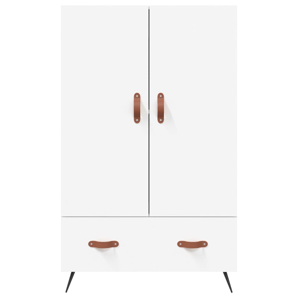 vidaXL Highboard hvit 69,5x31x115 cm konstruert tre