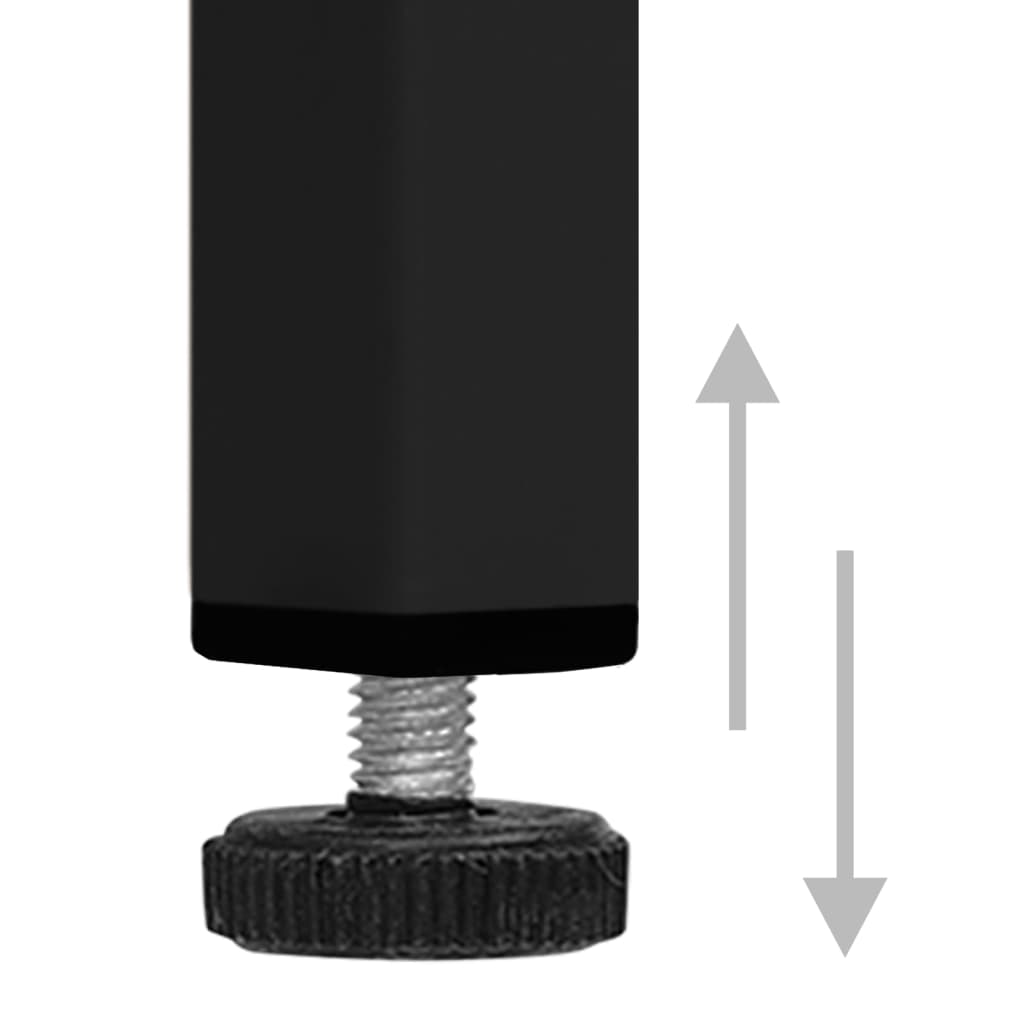 vidaXL Oppbevaringsskap svart 80x35x101,5 cm stål