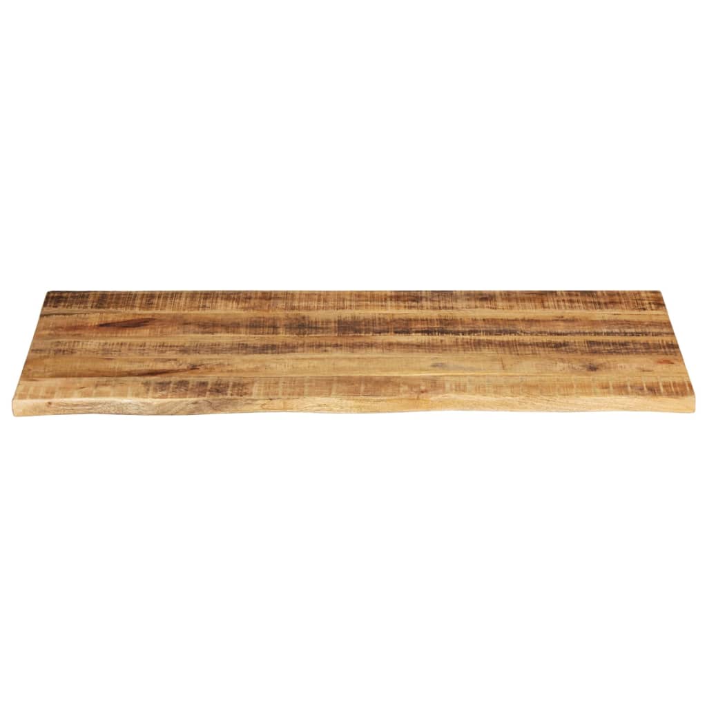 vidaXL Bordplate 100x60x2,5 cm naturlig kant grovt heltre mangotre