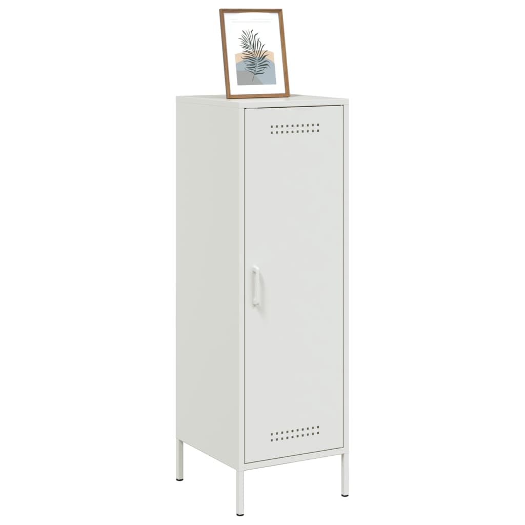 vidaXL Highboard hvit 36x39x113 cm stål