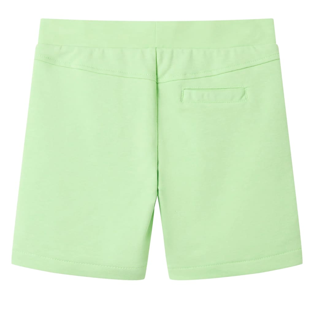 Barneshorts fluogrønn 104