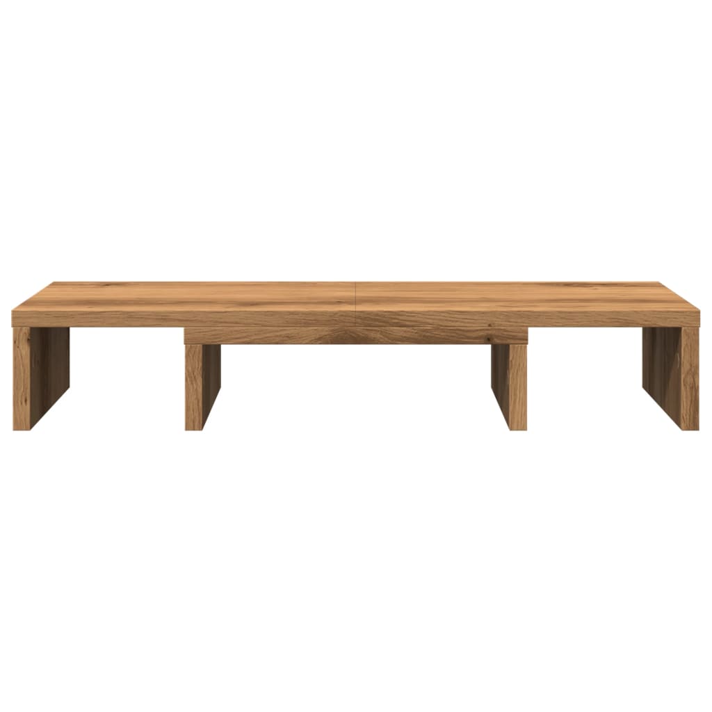 vidaXL Skjermstativ justerbar artisan eik 60x24x10,5 cm konstruert tre