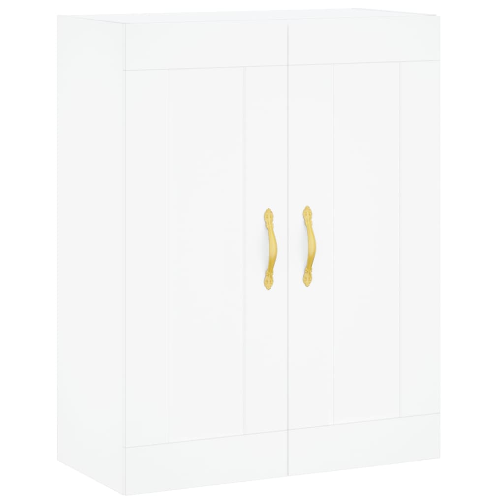 vidaXL Highboard hvit 69,5x34x180 cm konstruert tre