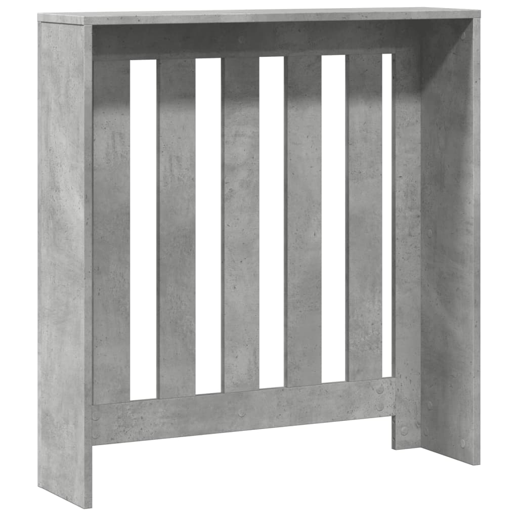 vidaXL Radiatordeksel betonggrå 78x20x82 cm konstruert tre