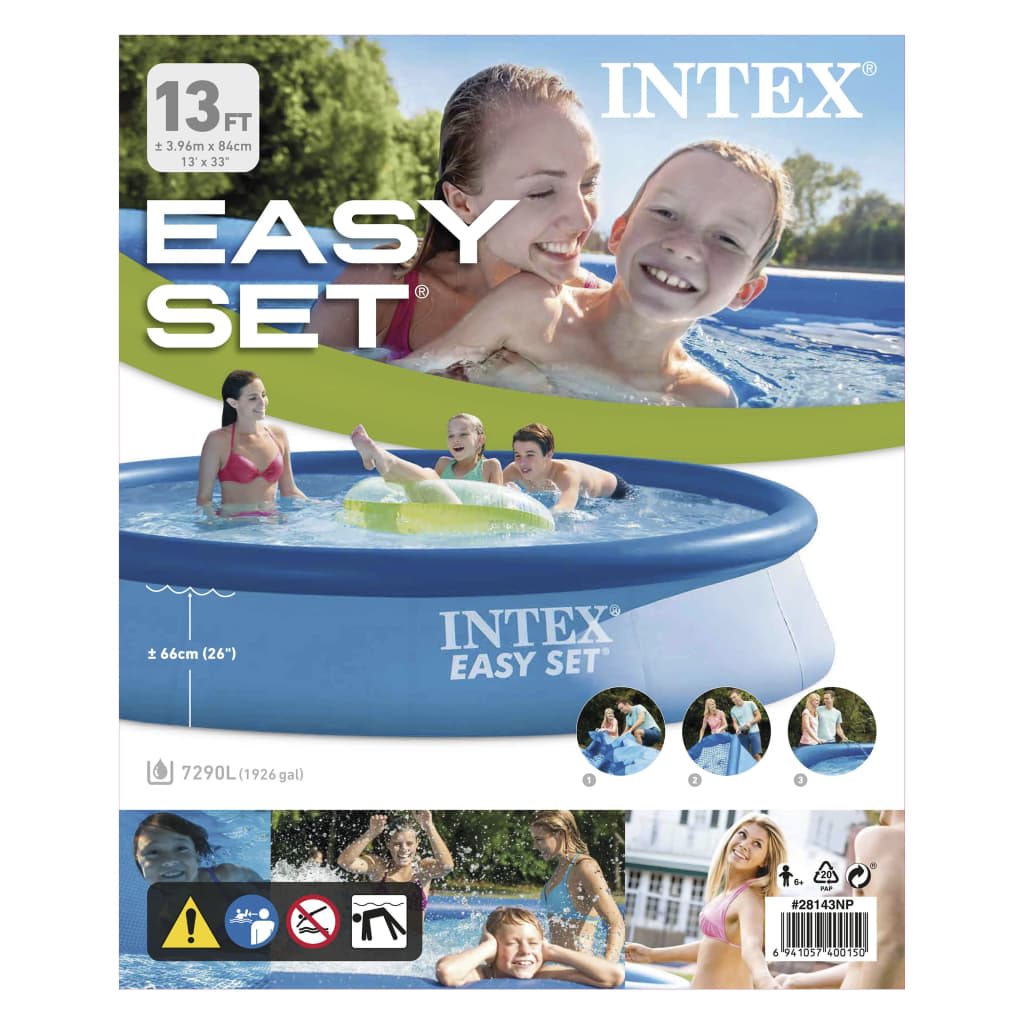 Intex Svømmebasseng Easy Set 396x84 cm 28143NP