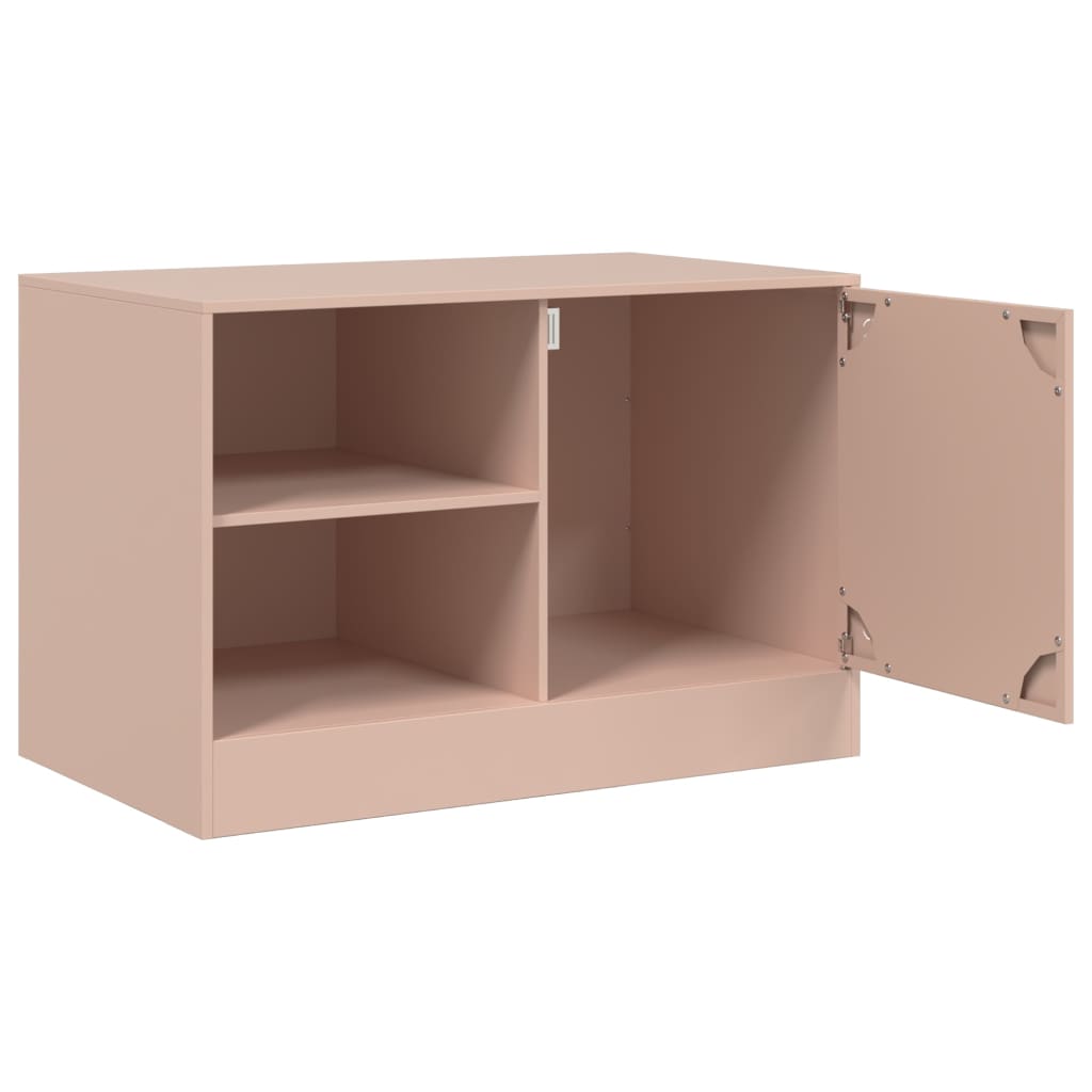 vidaXL TV-benk rosa 67x39x44 cm stål