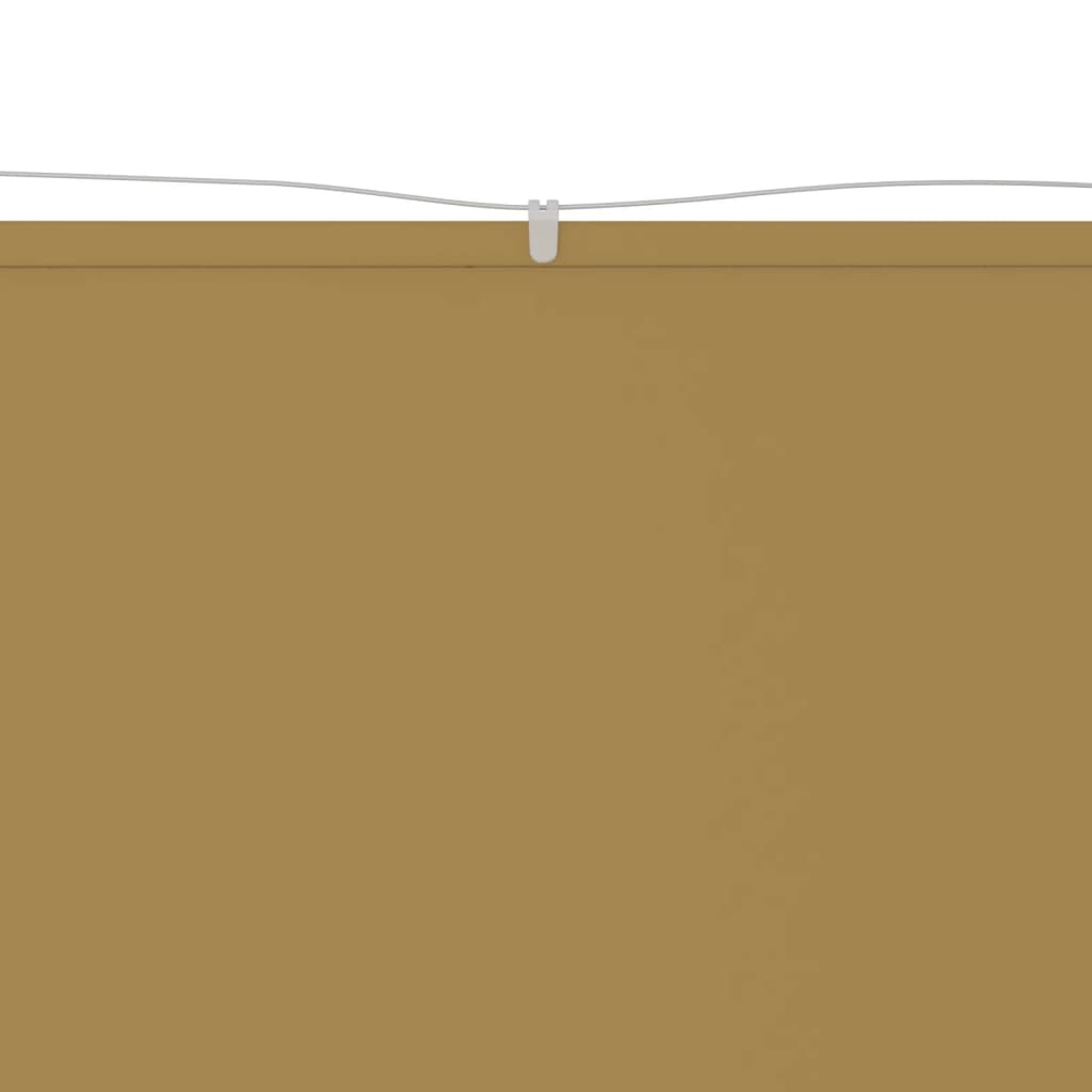 vidaXL Vertikal markise beige 100x420 cm oxfordstoff