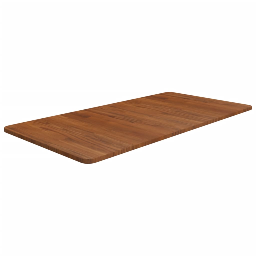 vidaXL Benkeplate til bad mørkebrun 100x50x1,5 cm behandlet heltre