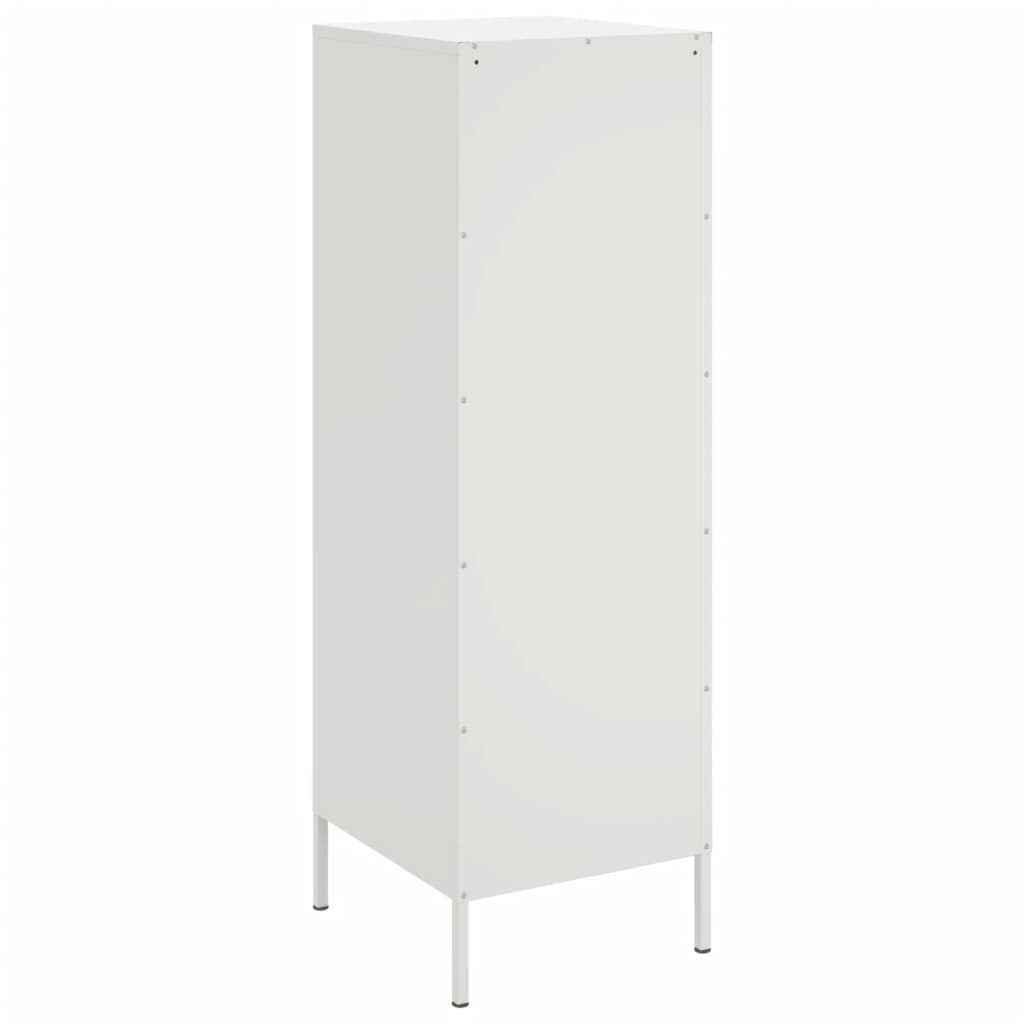 vidaXL Highboard hvit 36x39x113 cm stål