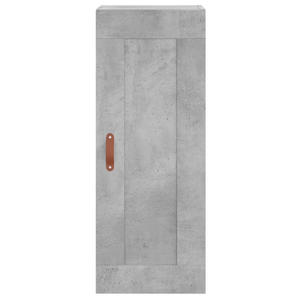 vidaXL Highboard betonggrå 34,5x34x180 cm konstruert tre