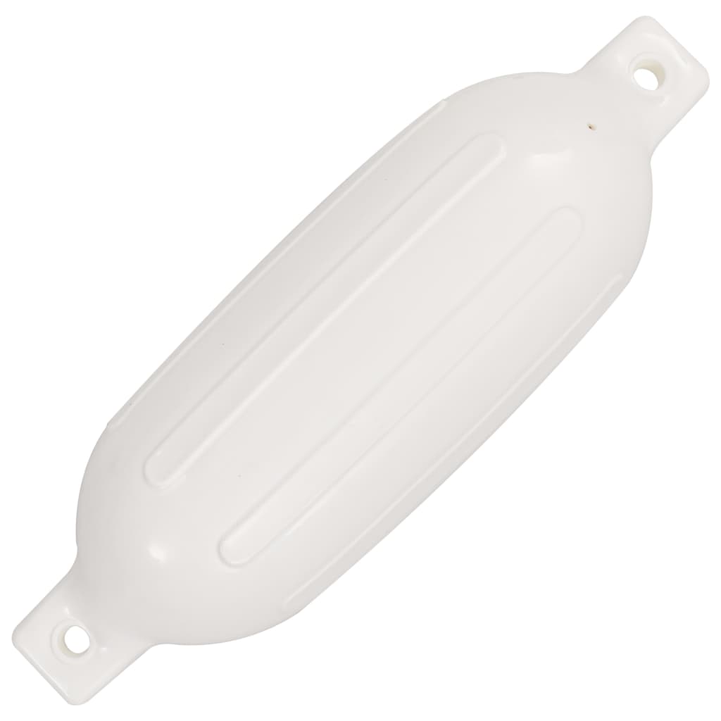 vidaXL Båtfendere 4 stk hvit 58,5x16,5 cm PVC