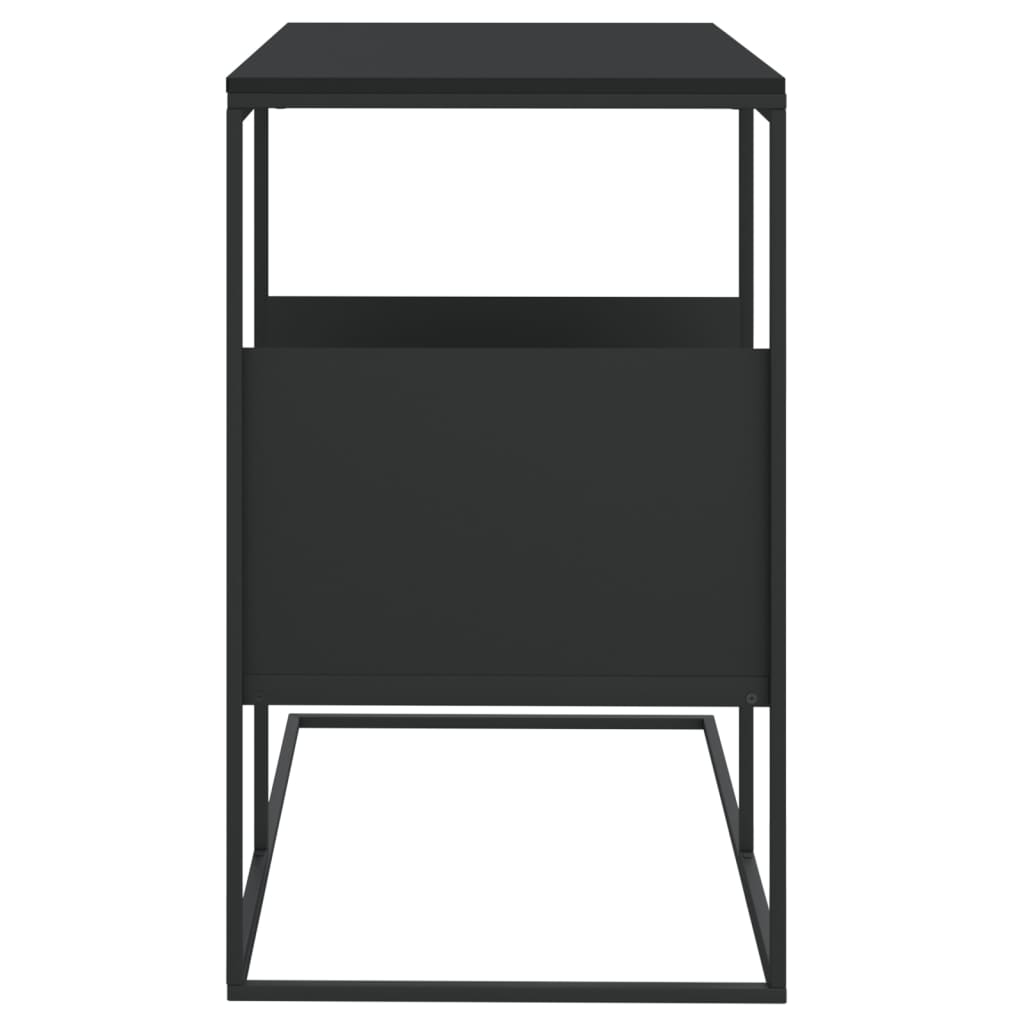 vidaXL Sidebord svart 55x36x59,5 cm konstruert tre