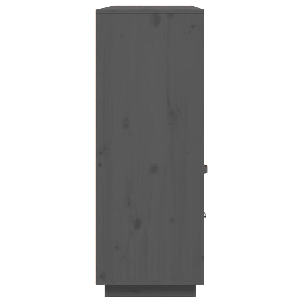 vidaXL Highboard grå 100x40x108,5 cm heltre furu