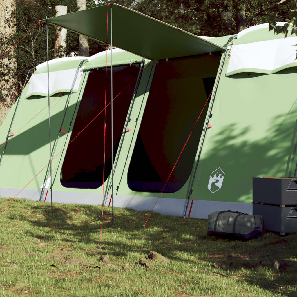 vidaXL Tunneltelt for camping 10 personer grønn vanntett