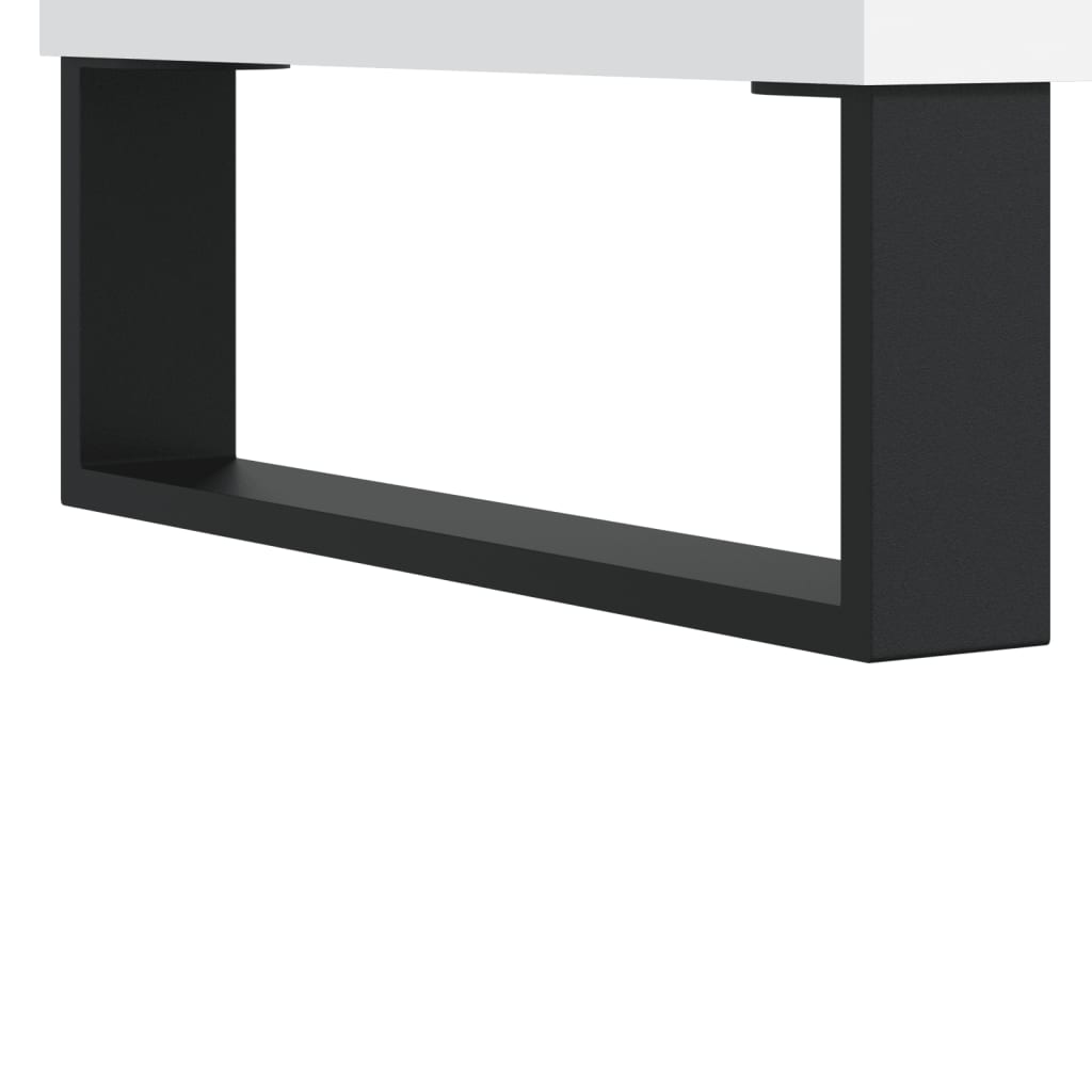 vidaXL Highboard hvit 69,5x34x180 cm konstruert tre