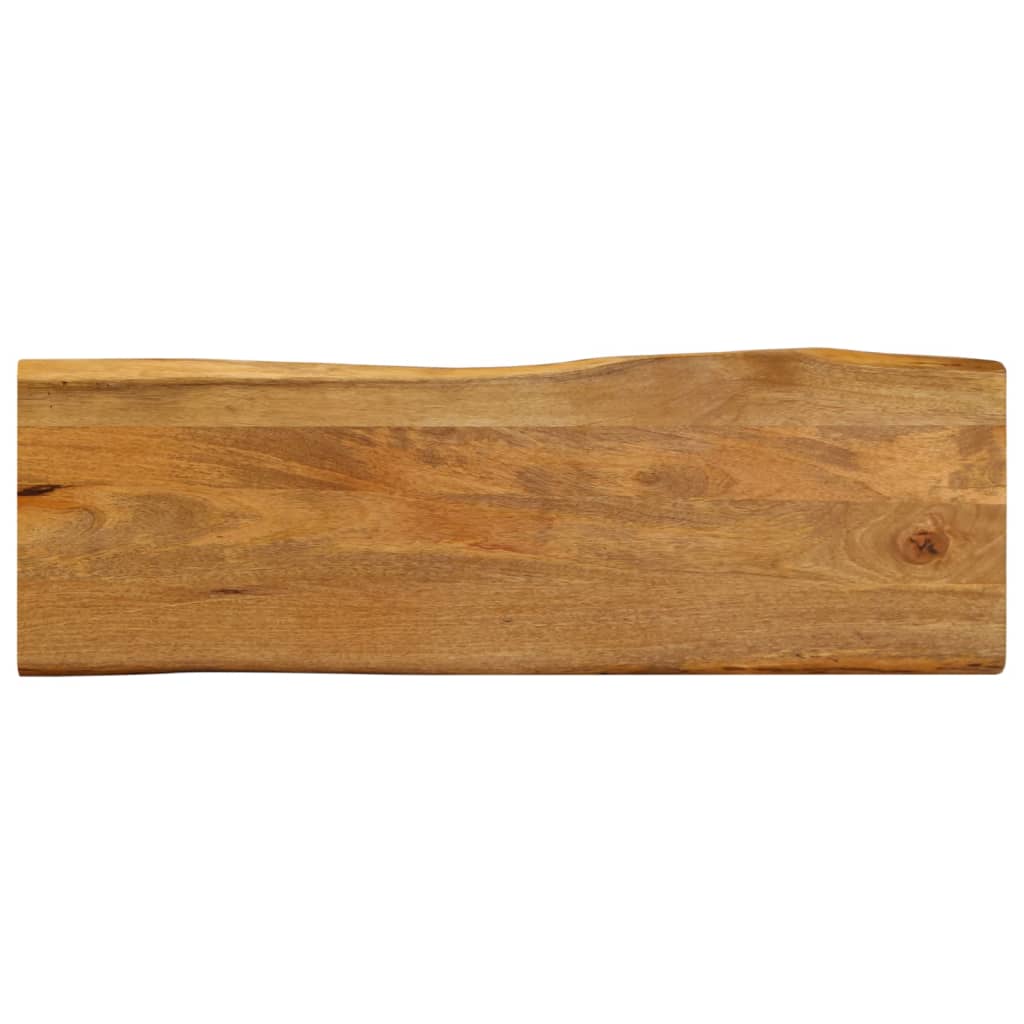 vidaXL Bordplate 120x40x3,8 cm naturlig kant heltre mango