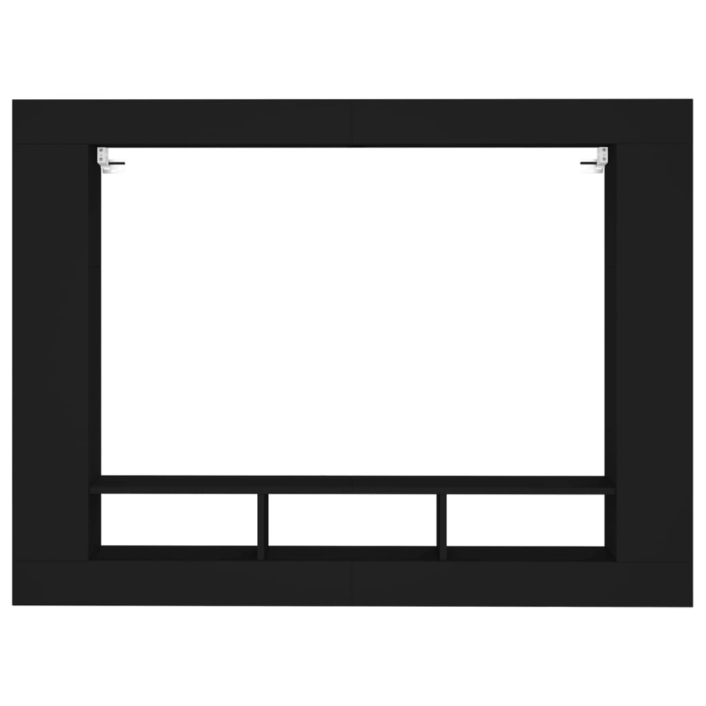 vidaXL TV-benk svart 152x22x113 cm konstruert tre