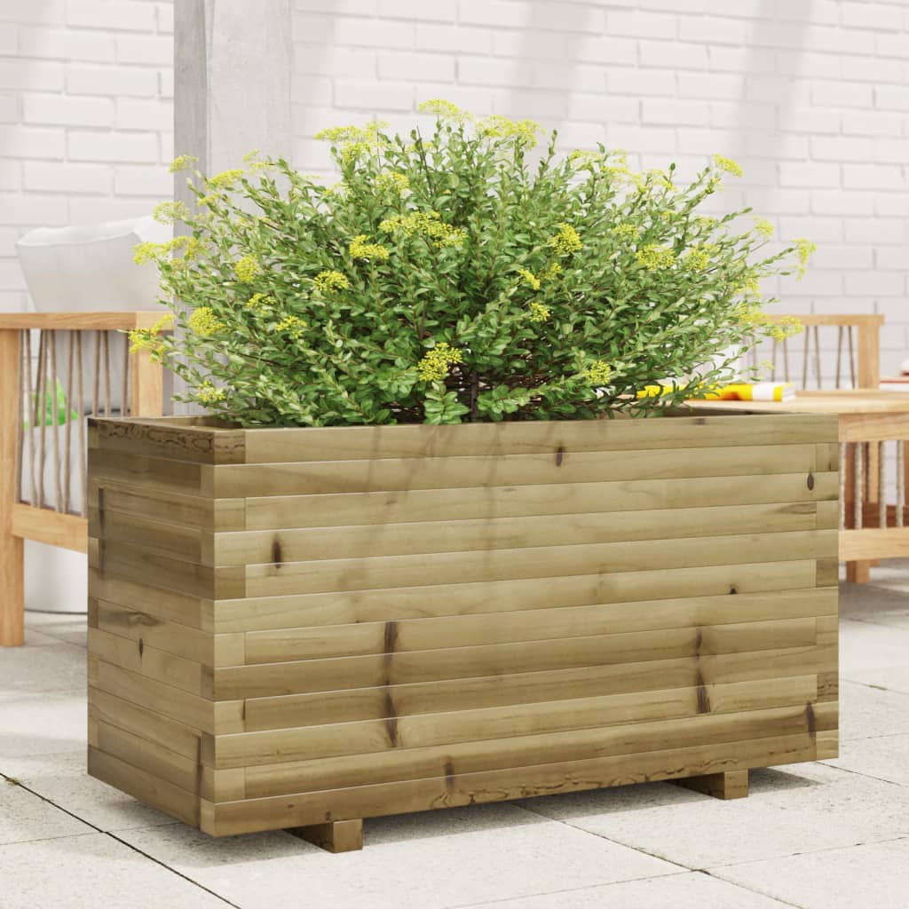 vidaXL Plantekasse 90x40x49,5 cm impregnert furu