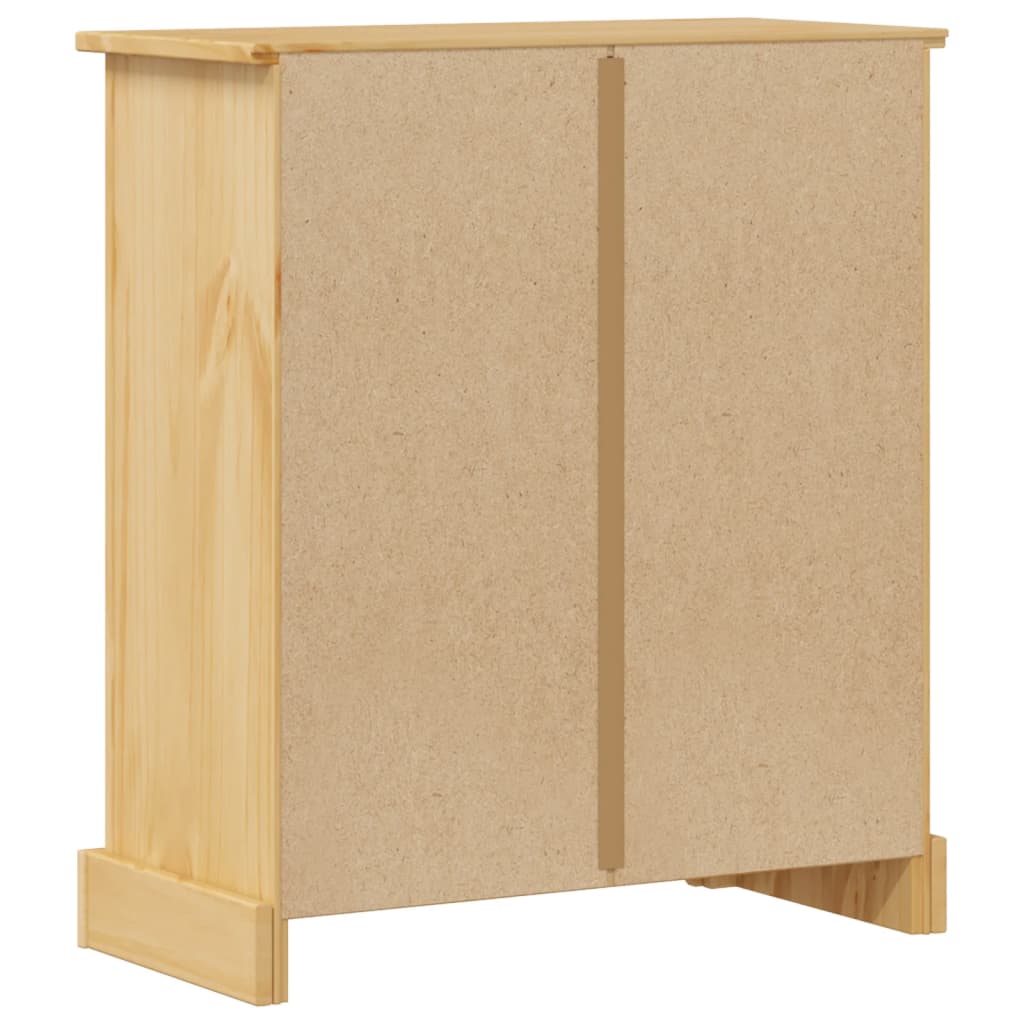 vidaXL Baderomsskap Corona 70x33x80 cm heltre furu