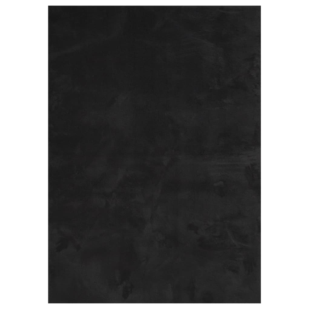 vidaXL Teppe HUARTE kort luv mykt og vaskbart svart 120x170 cm